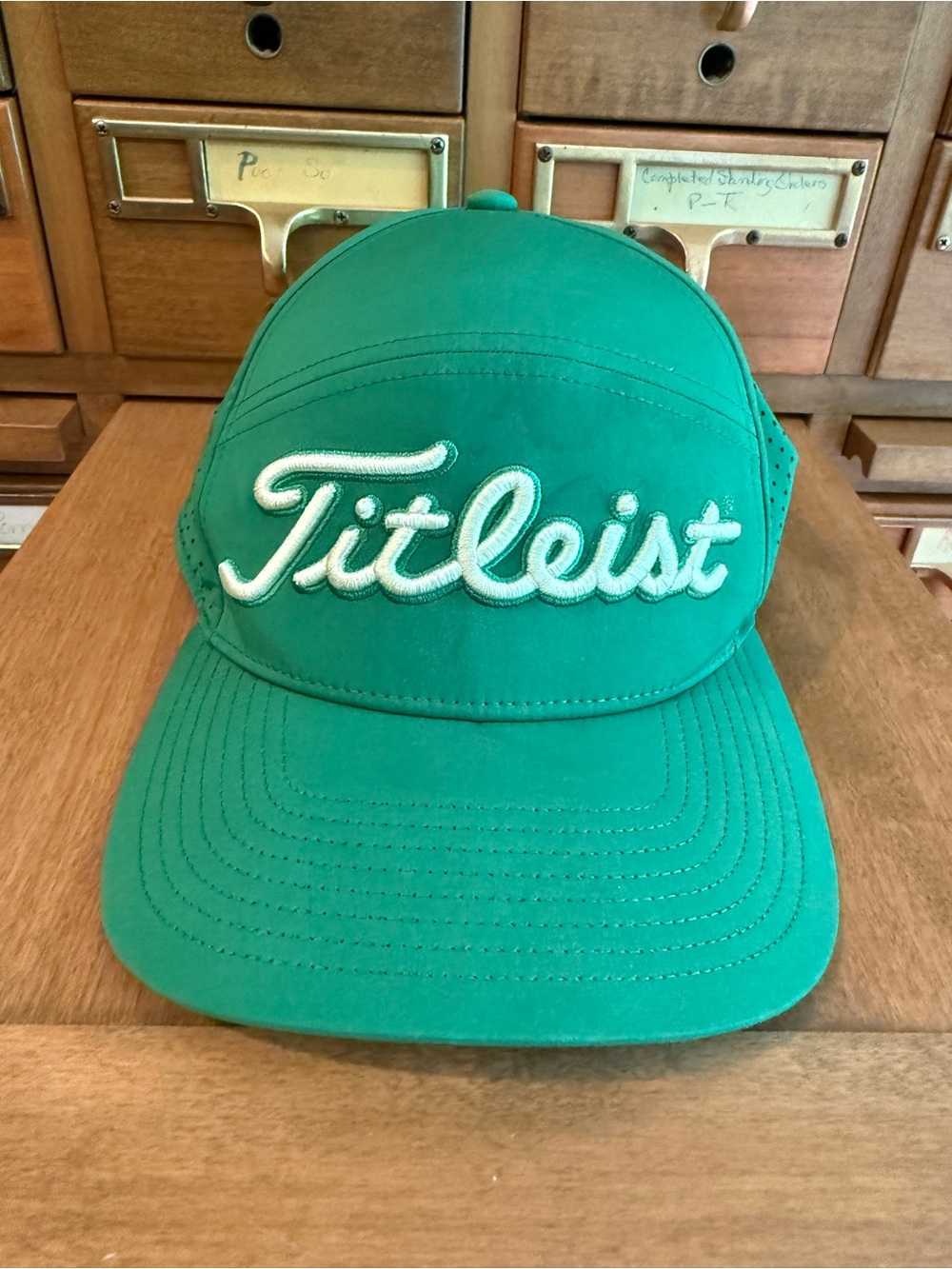 Titleist Green and Black Golf Cap with White Logo